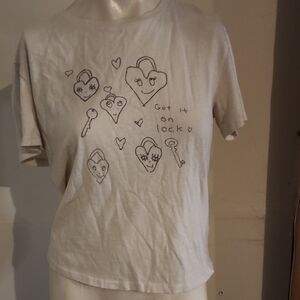 Re/Done Got It On Lock Loose Tee Size L